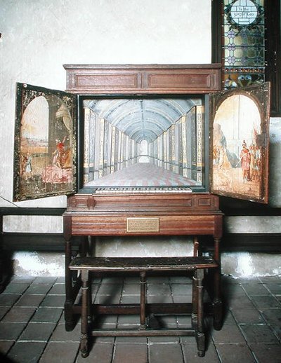 Englische Kammerorgel, 1630 von English School